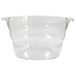 Jumbo Ice Bucket Acrylic Drink Tub Curved Clear 14Ltr