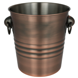 Ice Bucket Wine Cooler Antique Copper 4 Litre