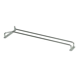 Glass Hanger Single Row Chrome - 400mm