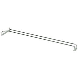 Glass Hanger Single Row Chrome - 600mm