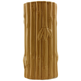 Ceramic Tiki Mug Bamboo Brown