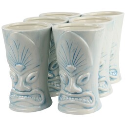 Ceramic Tiki Mug Kala Blue 500ml Pack of 6