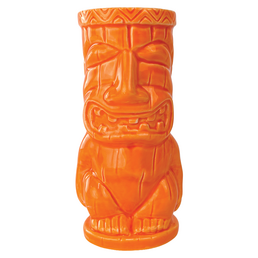 Ceramic Tiki Mug King Orange 450ml