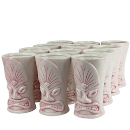 Ceramic Tiki Mug Kala Pink 500ml Pack of 12