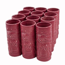 Ceramic Tiki Mug Mermaid Pink 550ml Pack of 12