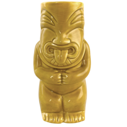 Ceramic Tiki Mug Pele Yellow 450ml 
