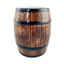 Ceramic Tiki Rum Barrell Brown 700ml