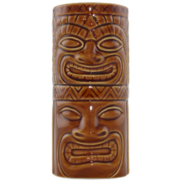 Ceramic Tiki Mug Totem 2 Brown 400ml