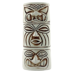 Ceramic Tiki Mug Totem 3 White