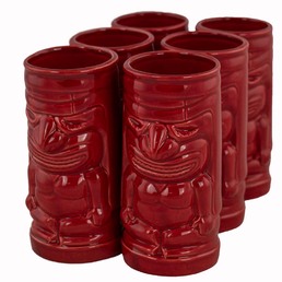 Ceramic Tiki Mug The Chief Lava 500ml Pack of 6
