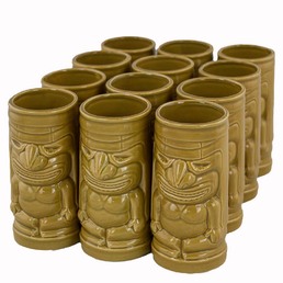 Ceramic Tiki Mug The Chief Sand 500ml Pack of 12