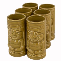 Ceramic Tiki Mug The Chief Sand 500ml Pack of 6