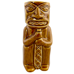 Ceramic Tiki Mug Water Spirit Brown 500ml