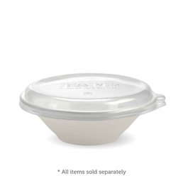 Biopak 32oz Biocane Bowl - White 400/Carton