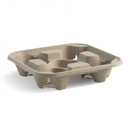 Biopak 4 Cup BioCup Tray 