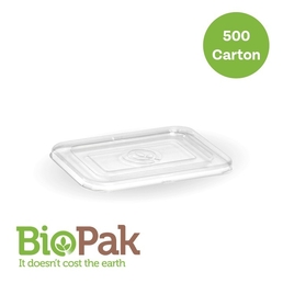 PET Takeaway Lid 500ml & 600ml Clear 180x124x9mm