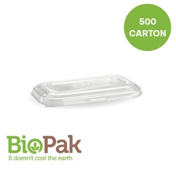 PET Takeaway Lid 750ml & 1000ml-Clear 230x130mm