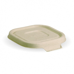 BioPak 280-630ml Takeaway Base Lid - Kraft 600/Carton