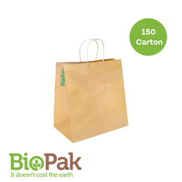 Jumbo Twist Handle Bag - Kraft (370x355x220)