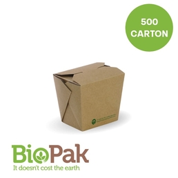 BioBoard 480ml/16oz Noodle Box 75x55x85mm