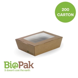 BioBoard Large Lunch Box with Window 197x140x64mm 