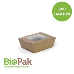BioBoard Medium Lunch Box with Window 152x120x64mm