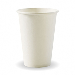 BioPak 16oz (90mm) Single Wall BioCup - White 