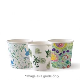 BioPak 4oz Single Wall BioCup - Art Series