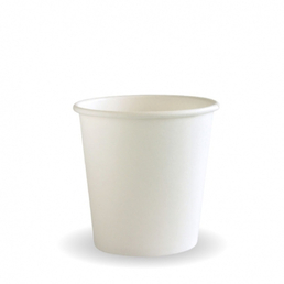 BioPak 4oz Single Wall BioCup -White 