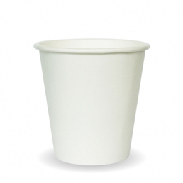 BioPak 6oz Single Wall BioCup (80mm) - White 
