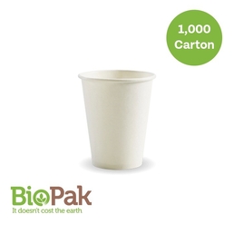 8oz (80mm) Single Wall BioCup -White