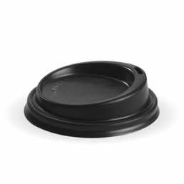 BioPak 8-20oz (90mm) PS Large Lid - Black 