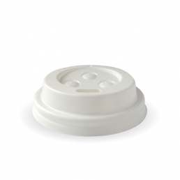 BioPak 4oz PS Sipper Lid - White 