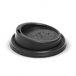 PLA Small Lid for 6-12oz (80mm) cups- Black 
