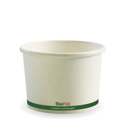 Biopak 16oz BioBowl - White 