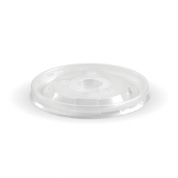 BioPak 8oz BioBowl Clear Flat Lid 