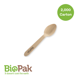 10cm Wooden Teaspoon 2000/Carton