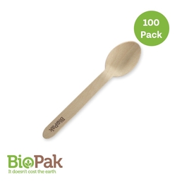 16cm Wooden Spoon 100Pk