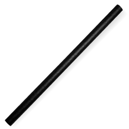 10mm Jumbo Bio Straw Black- 100Pk