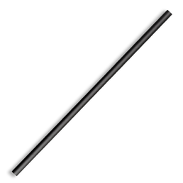 6mm Regular Bio Straw Black- 250Pk