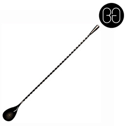 Bar Spoon Teardrop 33cm Black Chrome