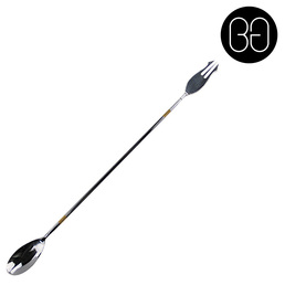 Bar Spoon Trident 30cm Gold Rim