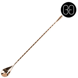 Bar Spoon Teardrop 33cm Copper