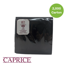 2Ply Black Lunch Napkins (32 x 32cm)