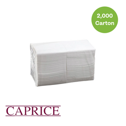 Caprice Ultrasoft Quilted Cocktail Napkin- White