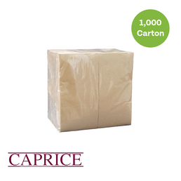 Caprice Quilted Recycled Kraft Brown GT Napkins 