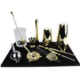 The Complete Professional at Home Bar Kit Gold