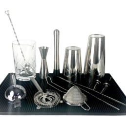 The Complete Professional at Home Bar Kit Stainless Steel