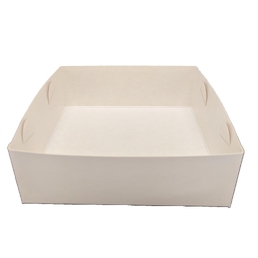 Confeta Flat Pack Small White Food Tray #19 (134x134x45) 