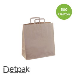 #75 Flat Handle Bag- Brown (340x320x145mm)